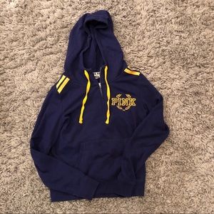 Dark blue and yellow Pink! Sweatshirt